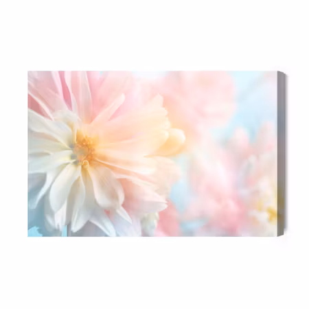 Canvastavla - Pastel peonies