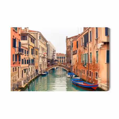 Canvastavla - Strait in venice