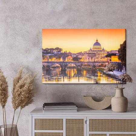 Canvastavla - Rome in the evening