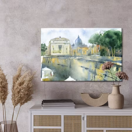 Canvastavla - Rome as painted