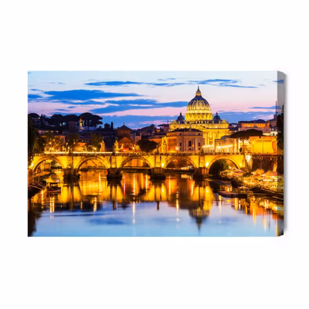 Canvastavla - Rome by night
