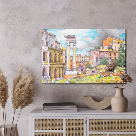 Canvastavla - Colors of rome