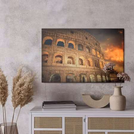 Canvastavla - Roman colosseum by night
