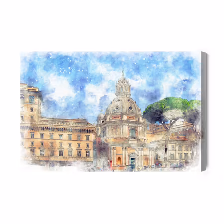 Canvastavla - Palace in rome