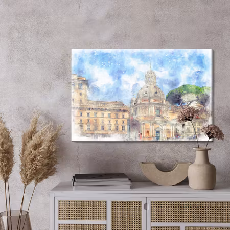 Canvastavla - Palace in rome