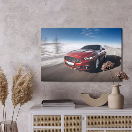 Canvastavla - The car in motion