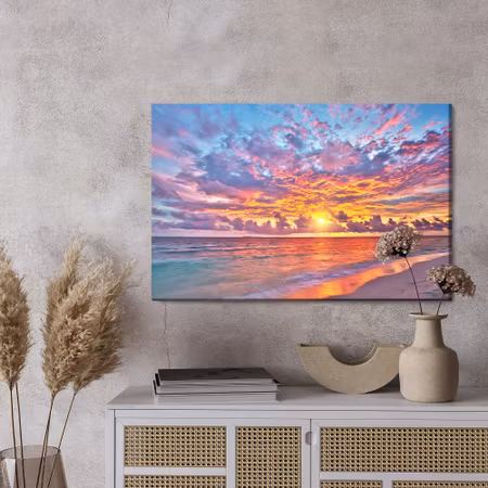 Canvastavla - Sunset by the sea