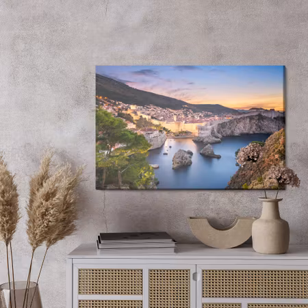 Canvastavla - Beautiful sea bay