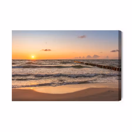 Canvastavla - Low tide on the baltic sea