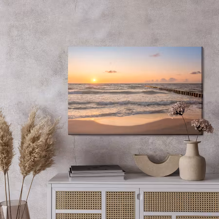 Canvastavla - Low tide on the baltic sea