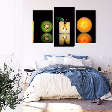 Canvastavla - Fruit halves
