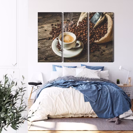 Canvastavla - A cup of hot coffee