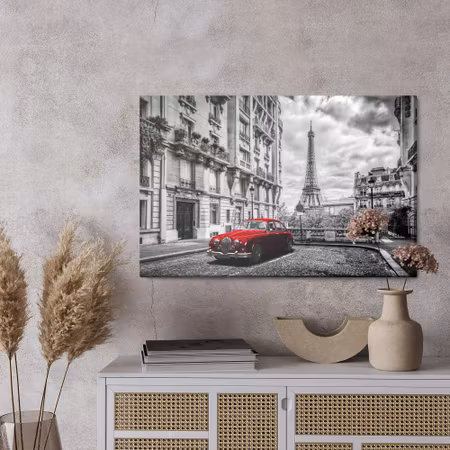 Canvastavla - Paris black and white