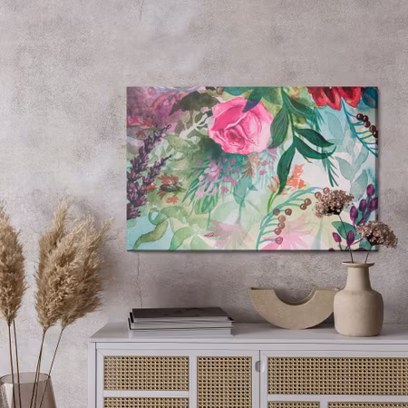 Canvastavla - Beautiful pastel rose flowers