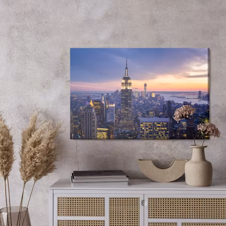 Canvastavla - New york city skyscrapers in the evening