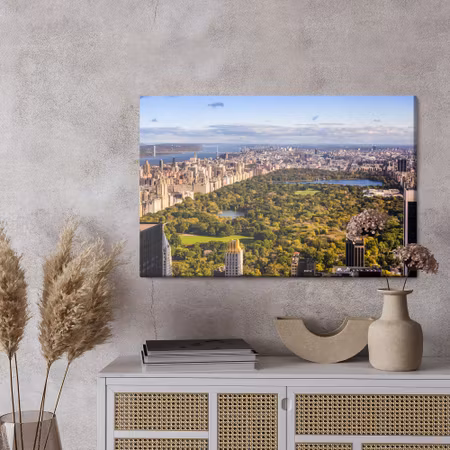 Canvastavla - Aerial view of new york city