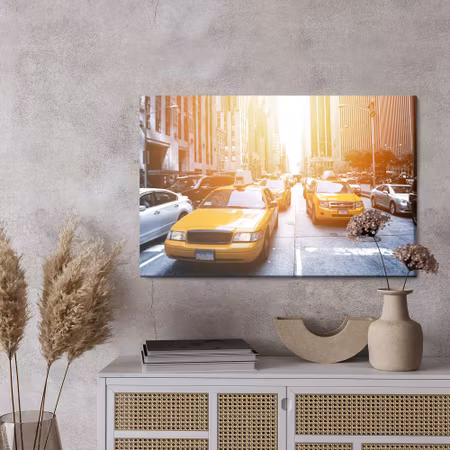 Canvastavla - New york city taxis 3d