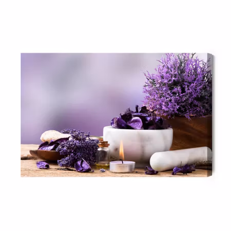 Canvastavla - Lavender relaxation set
