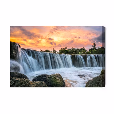 Canvastavla - Parigi waterfall in indonesia