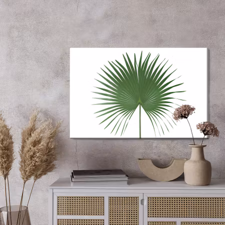 Canvastavla - Green leaf