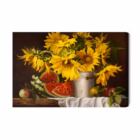 Canvastavla - Sunflowers with fruit