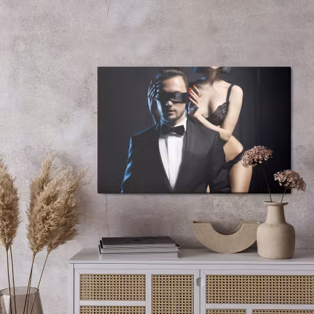 Canvastavla - The act of a young couple