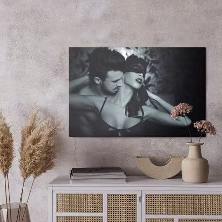 Canvastavla - Couple in an intimate pose