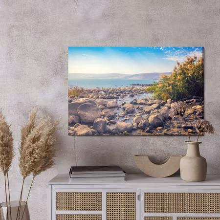 Canvastavla - Sea and mountain landscape