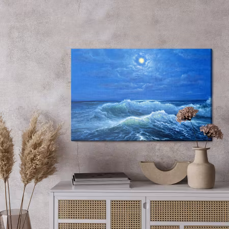 Canvastavla - Waves at sea