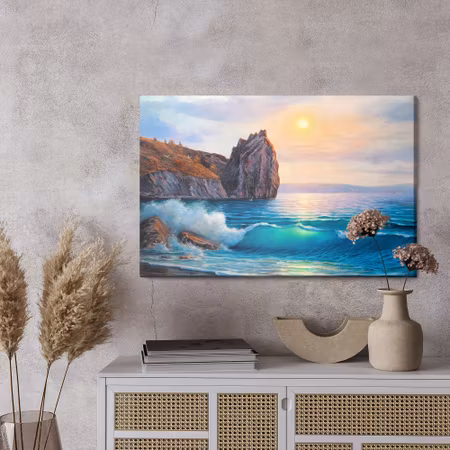 Canvastavla - The sea in the morning