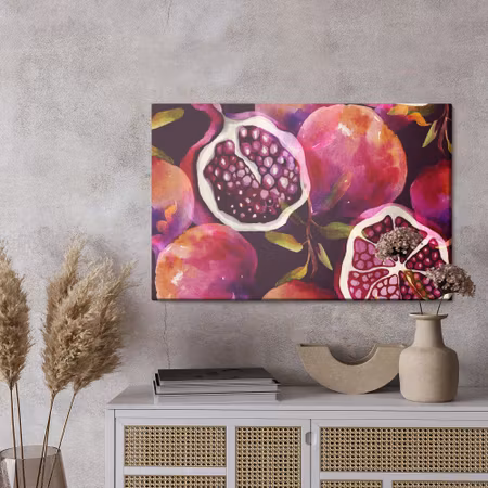 Canvastavla - Pomegranate fruit