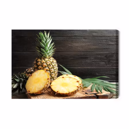 Canvastavla - Sliced ??pineapple