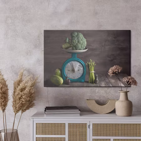 Canvastavla - Vegetables on weight