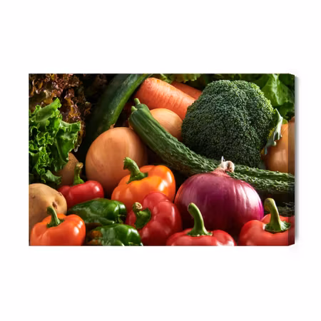 Canvastavla - Vegetables close up