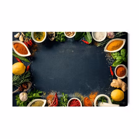 Canvastavla - A composition of spices and herbs