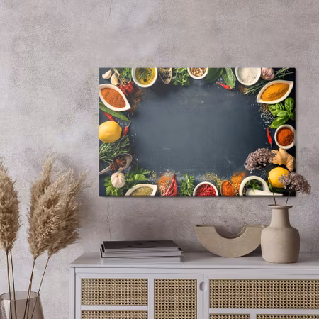 Canvastavla - A composition of spices and herbs