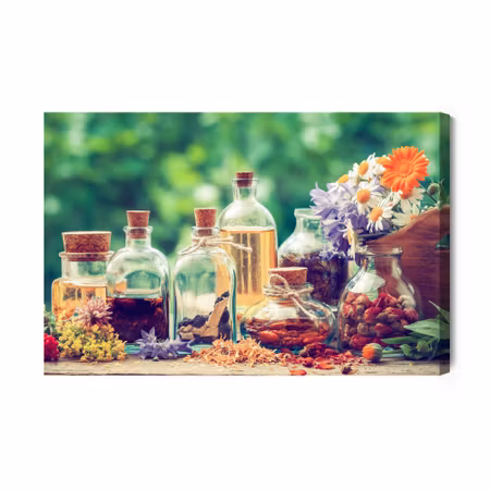 Canvastavla - Spice bottles