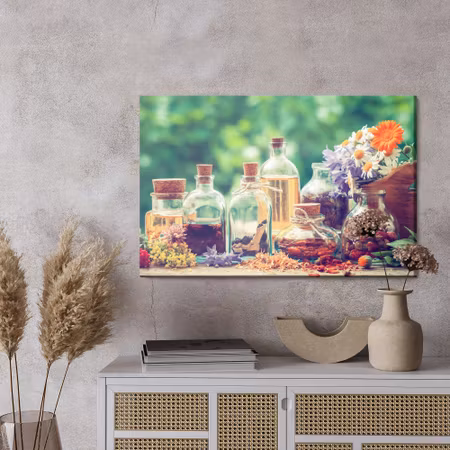 Canvastavla - Spice bottles