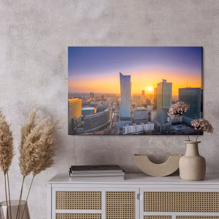 Canvastavla - Modern skyscrapers of warsaw