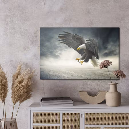 Canvastavla - The eagle during the storm