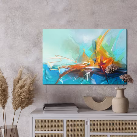 Canvastavla - Abstract sailboat