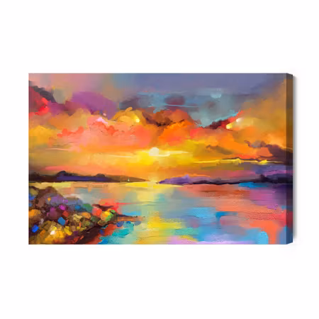 Canvastavla - Abstract sunset