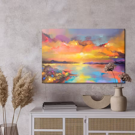 Canvastavla - Abstract sunset