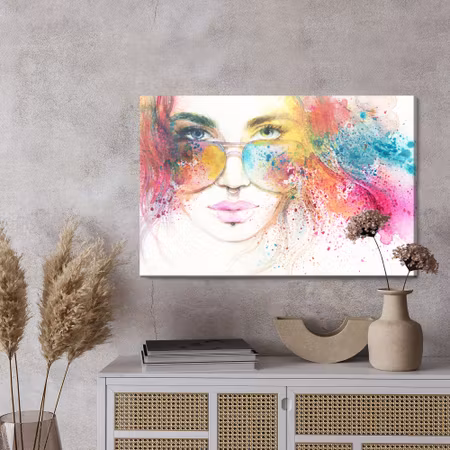 Canvastavla - Woman in sunglasses