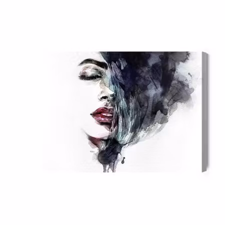 Canvastavla - Watercolor female face