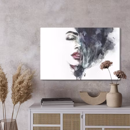 Canvastavla - Watercolor female face