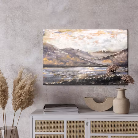 Canvastavla - Abstract mountain landscape