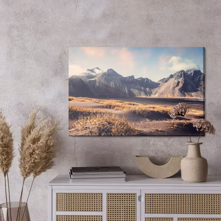 Canvastavla - Vestrahorn mountain in iceland