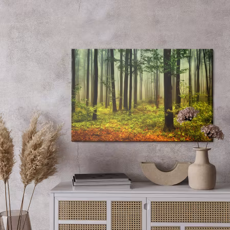 Canvastavla - 3d forest landscape