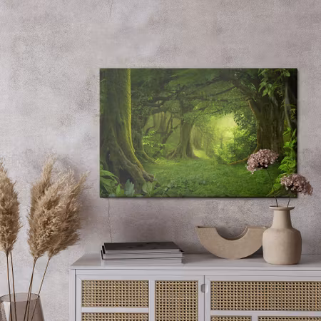 Canvastavla - The depth of the tropical forest